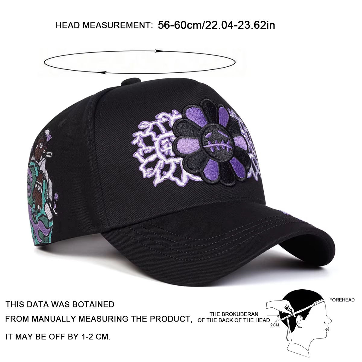 Casquettes de baseball unisexes brodées tournesol, ajustables, décontractées, pour le printemps et l