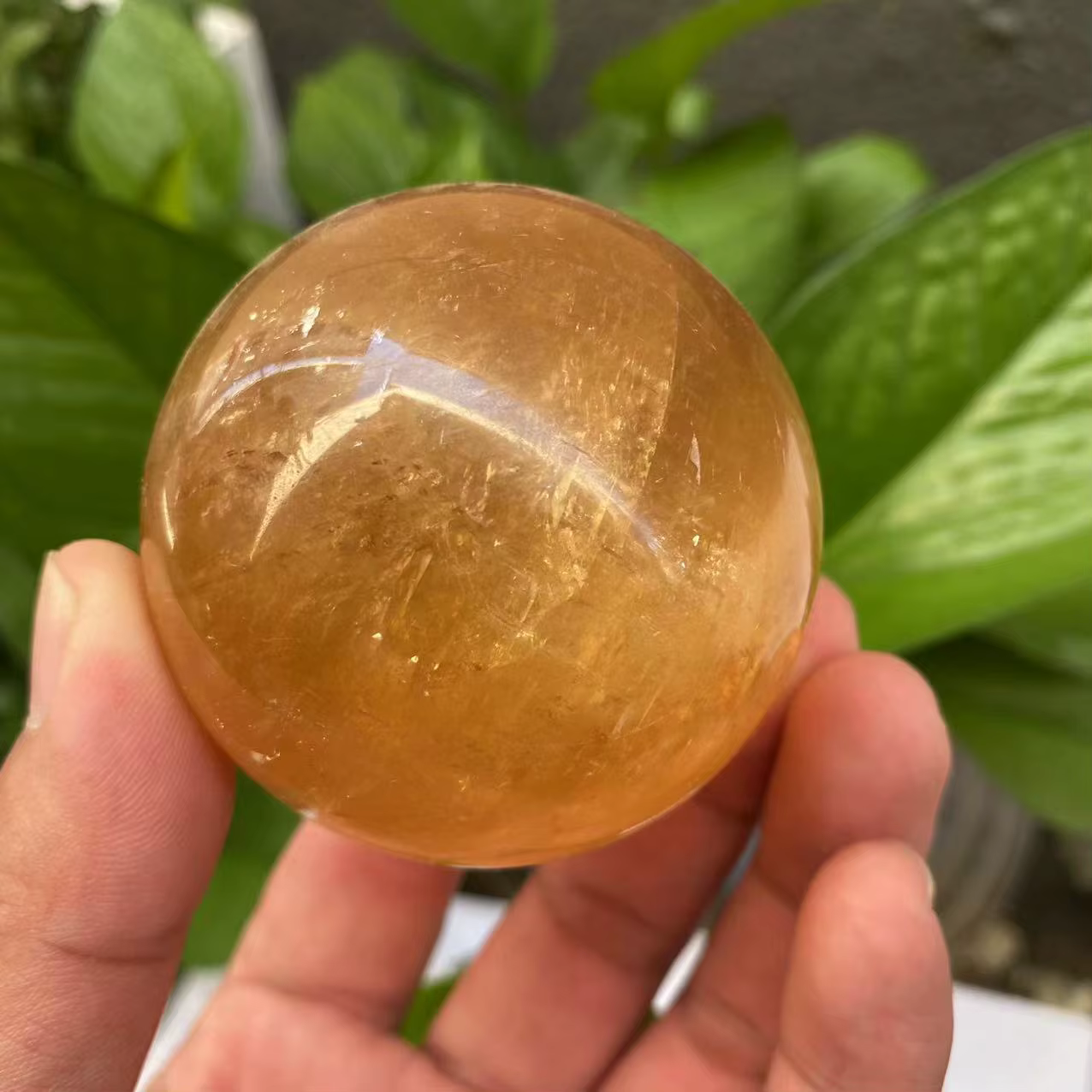 Sphère de cristal de quartz de calcite naturelle, pierre précieuse de guérison, décoration d'intérie