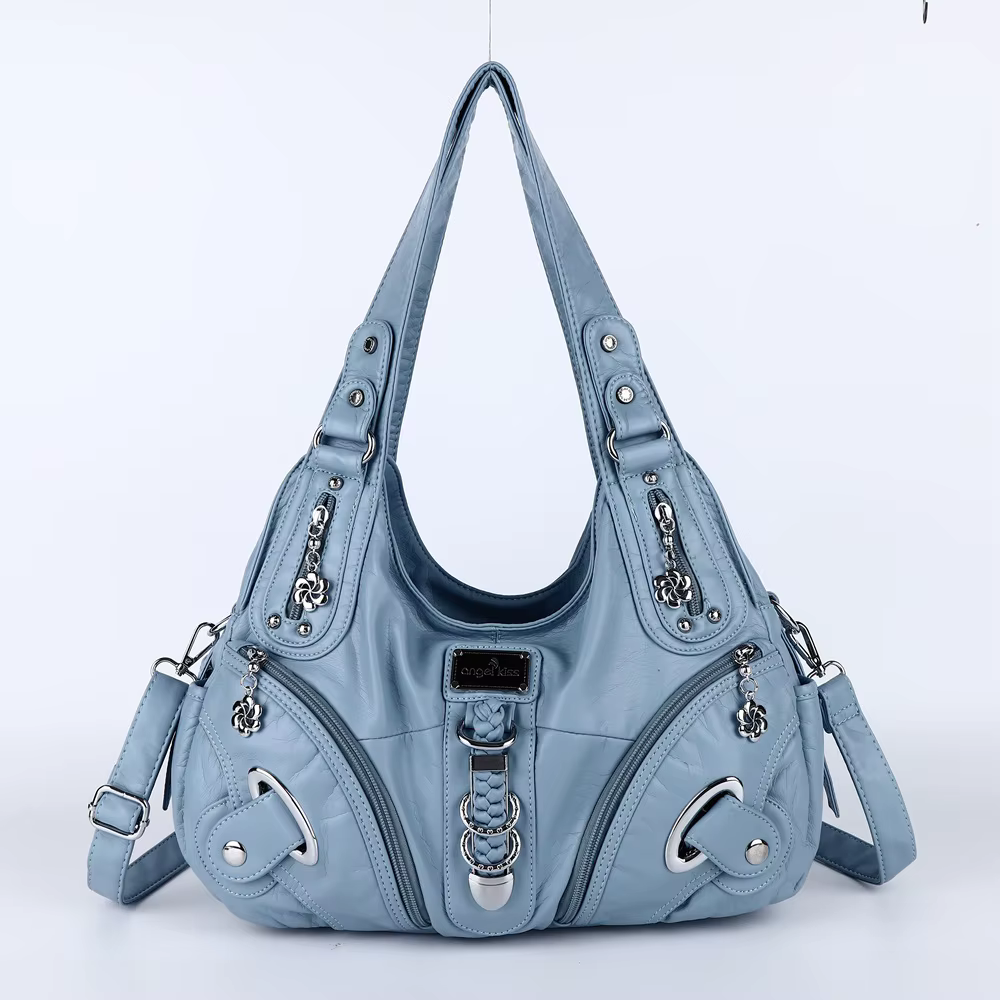 Sac à main vintage pour femme, sac à bandoulière tendance, grand sac fourre-tout, sac de shopping à 