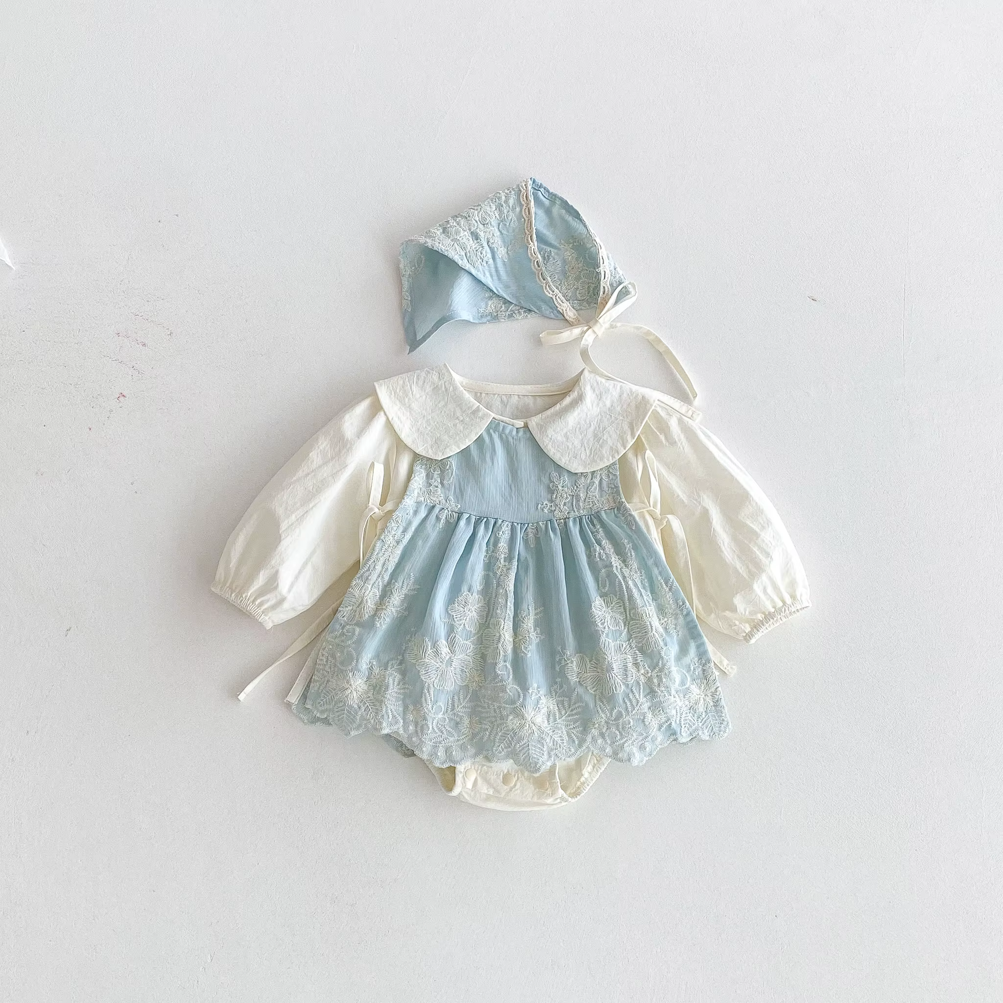 Collection automne 2025 : costume une pièce pour bébé, costume plat élégant pour bébé fille, ensembl