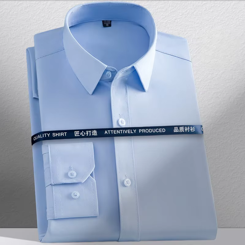 Nouvelles chemises pour hommes à manches longues, chemises habillées pour hommes, coupe ajustée, che