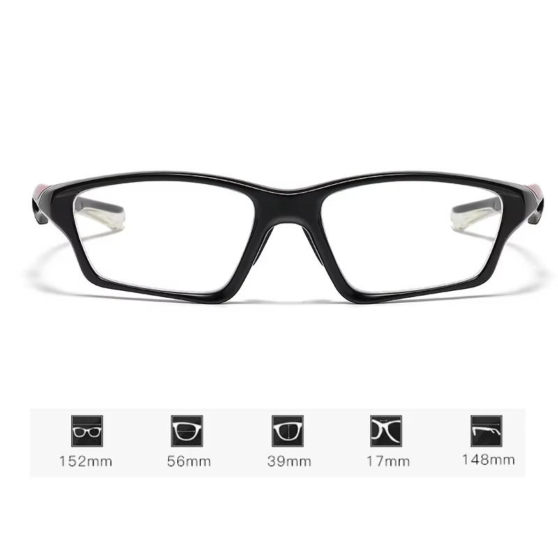 Lunettes de sport photochromiques TR90 pour myopie, unisexe, pour femmes et hommes, carrées, vue de 