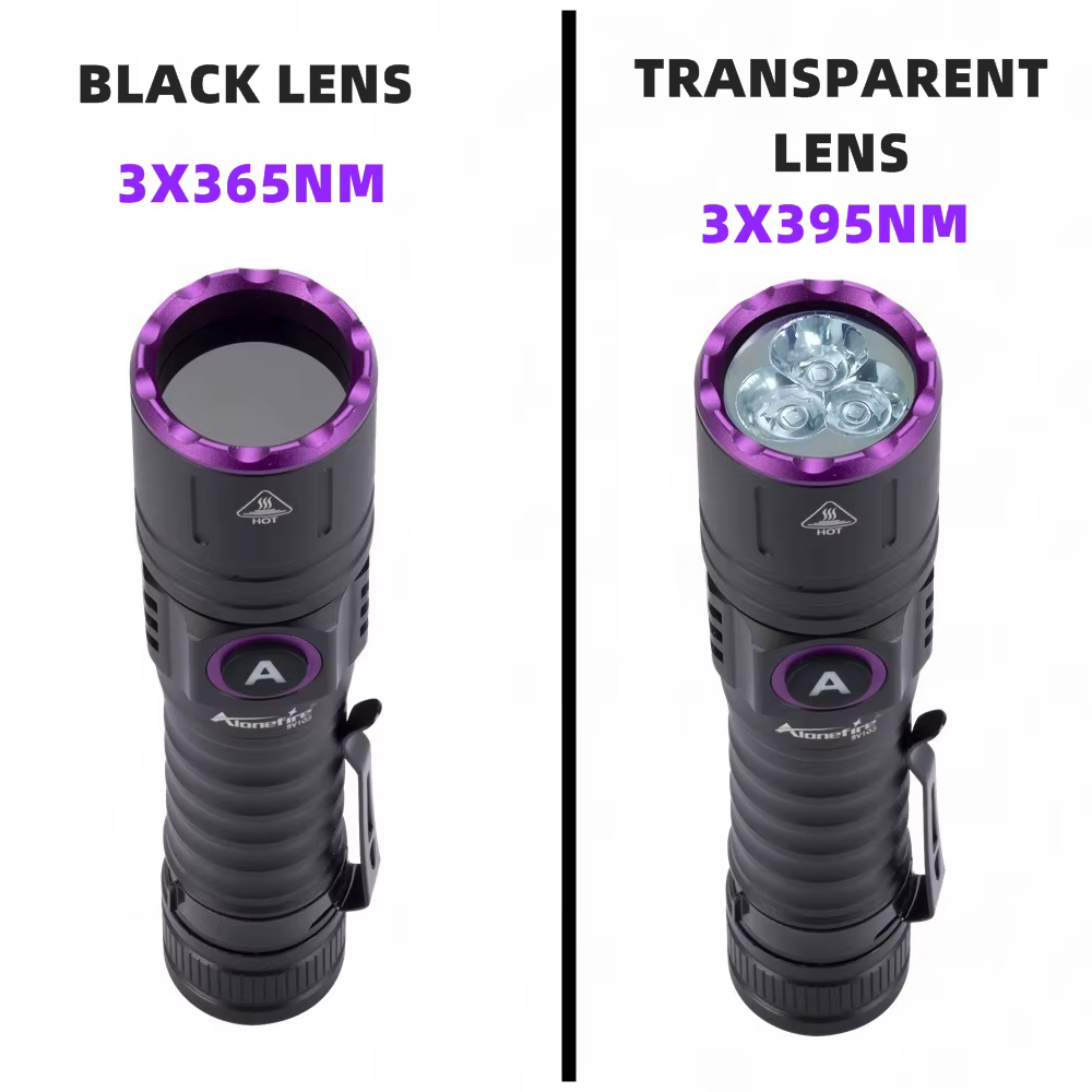 Lampe de poche USB à lumière noire haute puissance, 15W UV 365nm, marqueur d'encre Invisible, chat, 