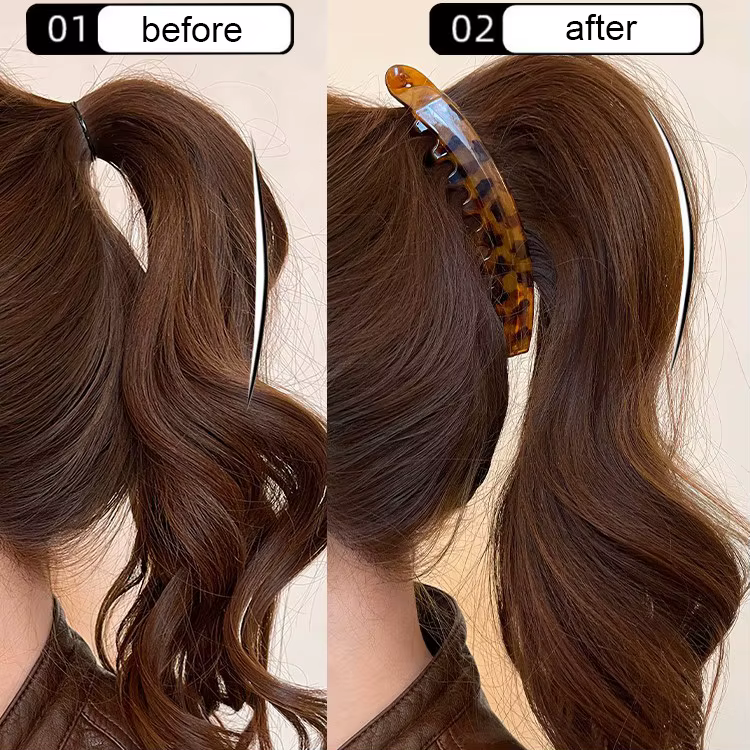 Épingle à cheveux en écaille de tortue en forme de U pour femmes, Vintage, fourchette à cheveux géom