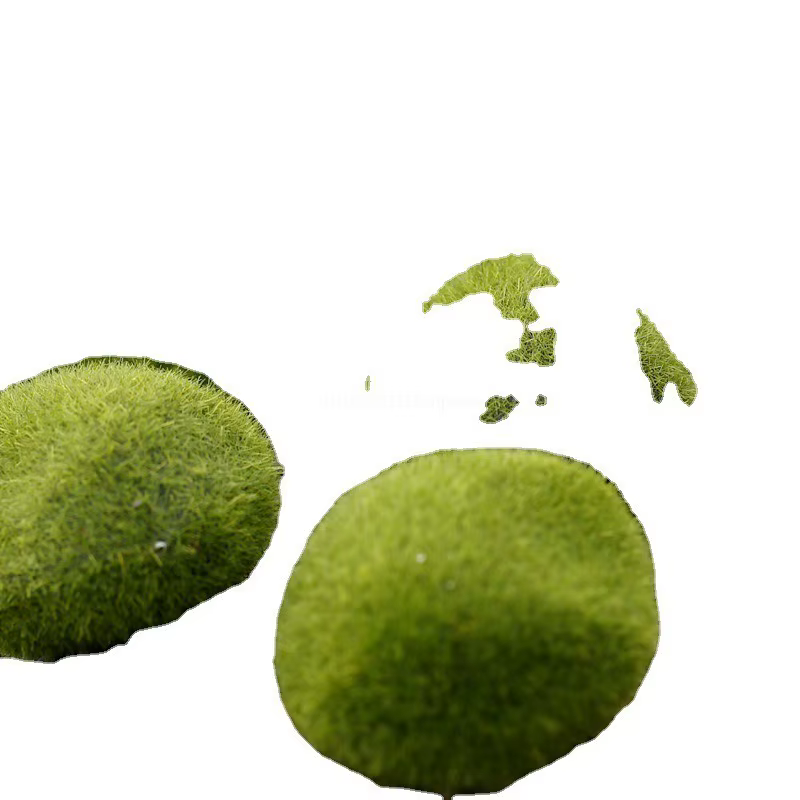 Boule de Mousse Verte Artificielle, Fausse Pierre, Plante de Simulation, Décoration de Bricolage pou