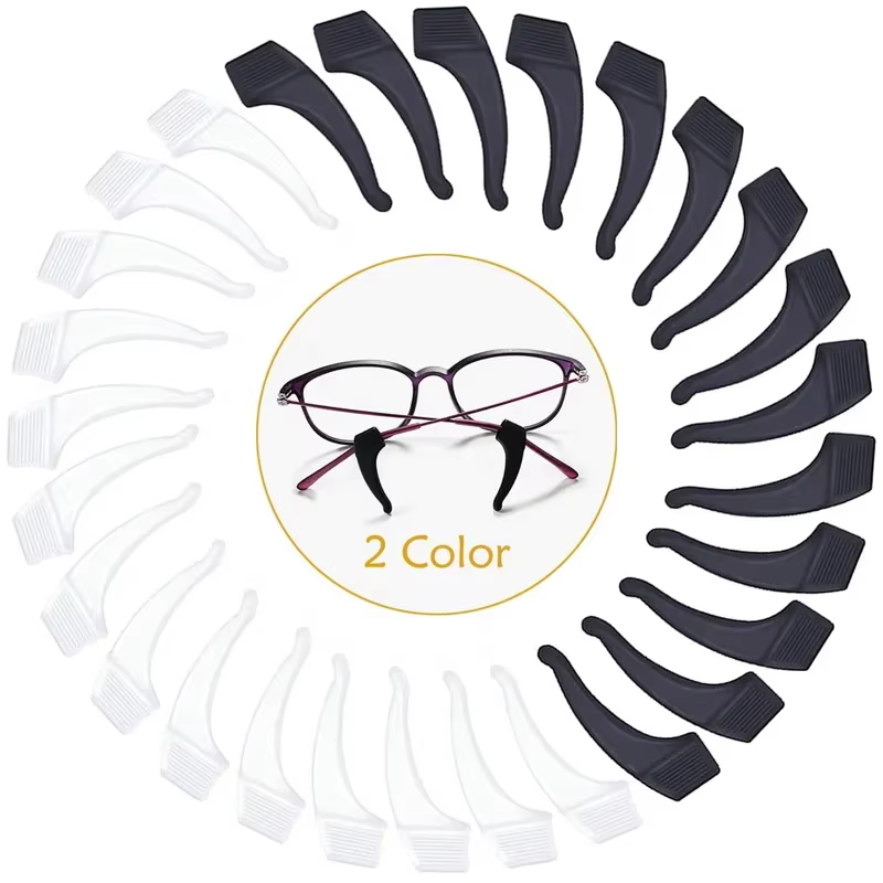 Support de crochets d'oreille antidérapants en Silicone, 40 pièces, pour lunettes, supports de reten
