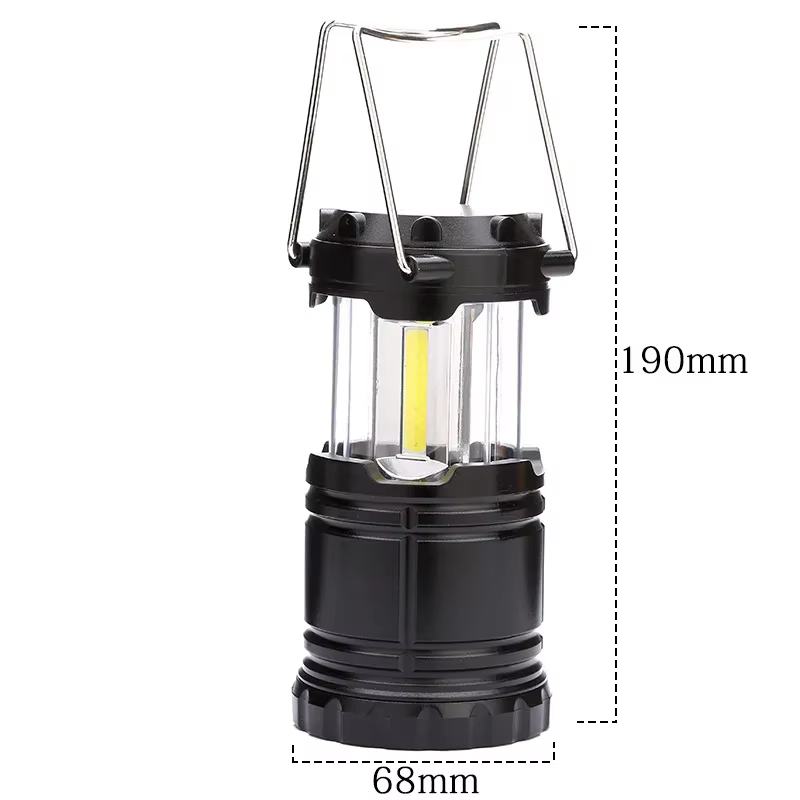Mini lampe de tente 3 * COB LED lanterne Portable torche télescopique lampe de Camping lumière de se
