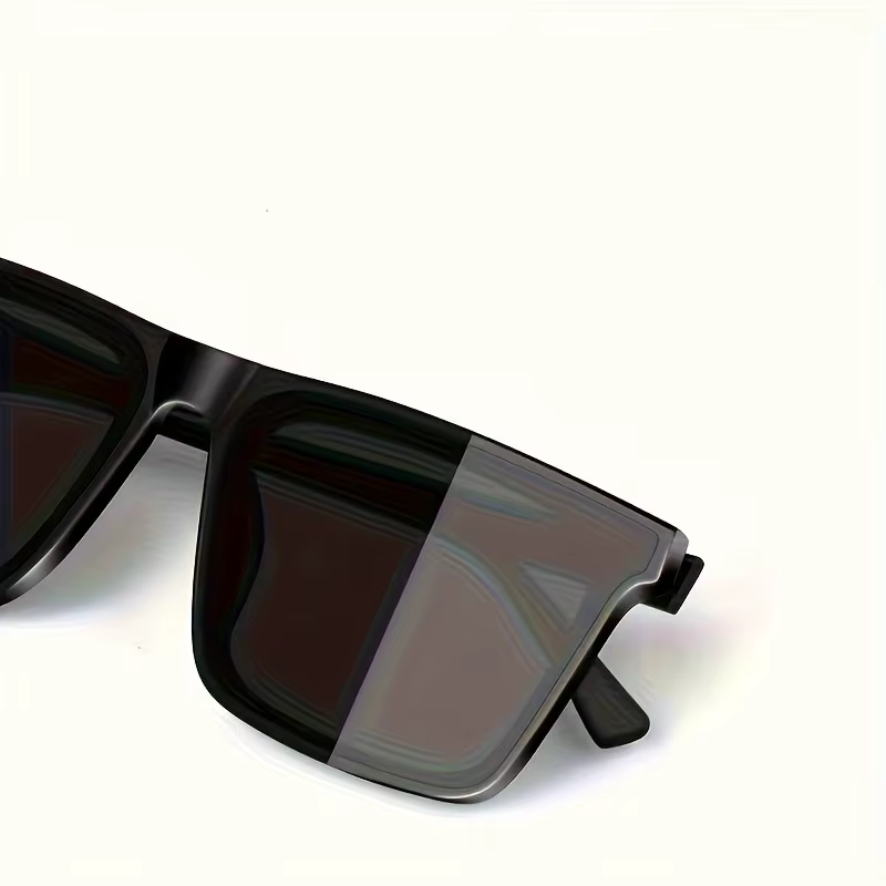Lunettes carrées noires simples pour hommes et femmes, 1 pièce, pour hommes et femmes, voyage en ple