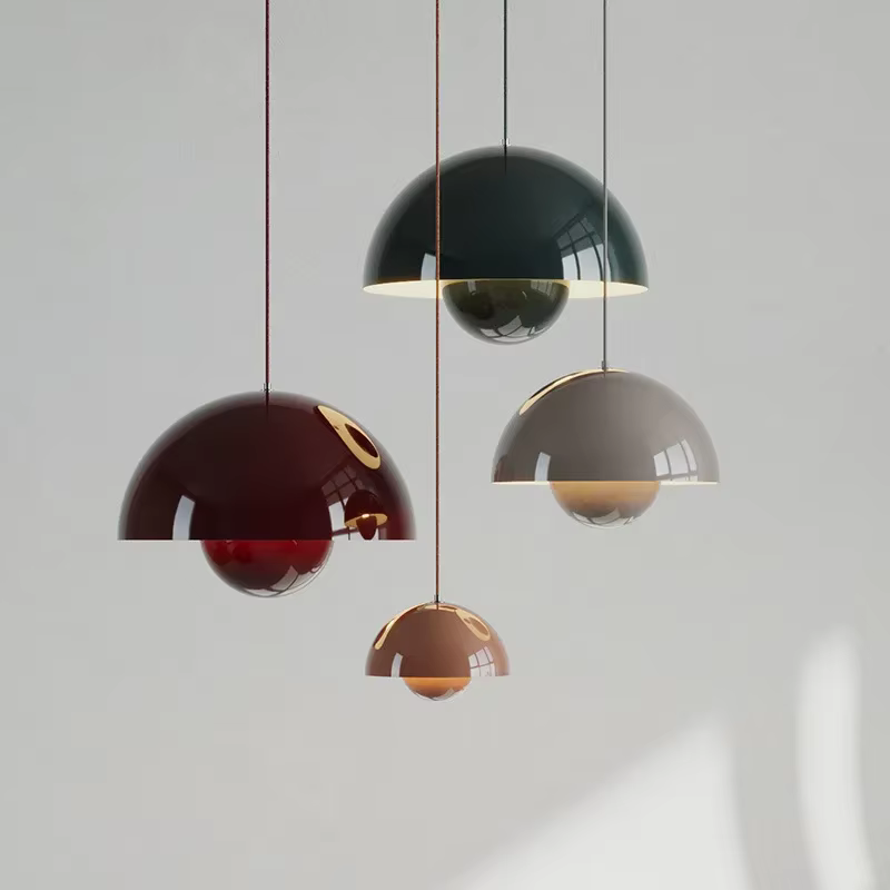 23 cm lustre créatif chambre étude Restaurant lampes suspendues lampe décorative multicolore en opti