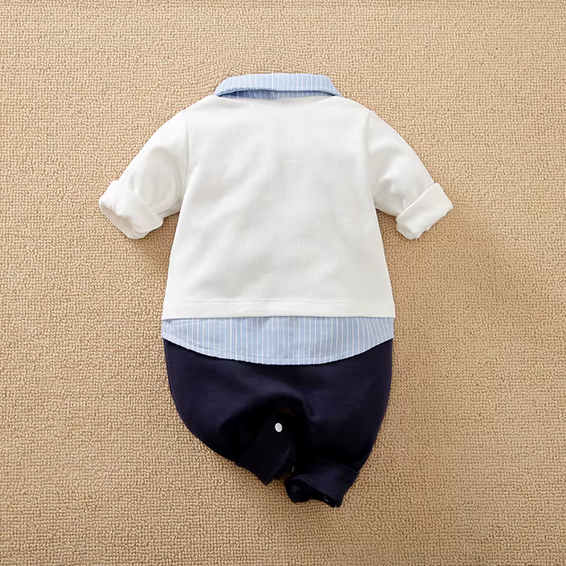 Body en coton pour garçon, mignon, solide, confortable, décontracté, manches longues, pour bébé, pri
