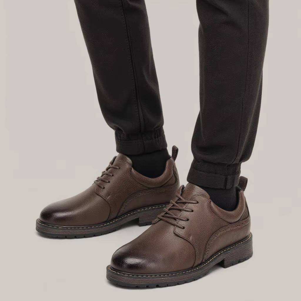 40 ~ 46 chaussures décontractées hommes marque de mode confortable 2024 chaussures en cuir hommes #