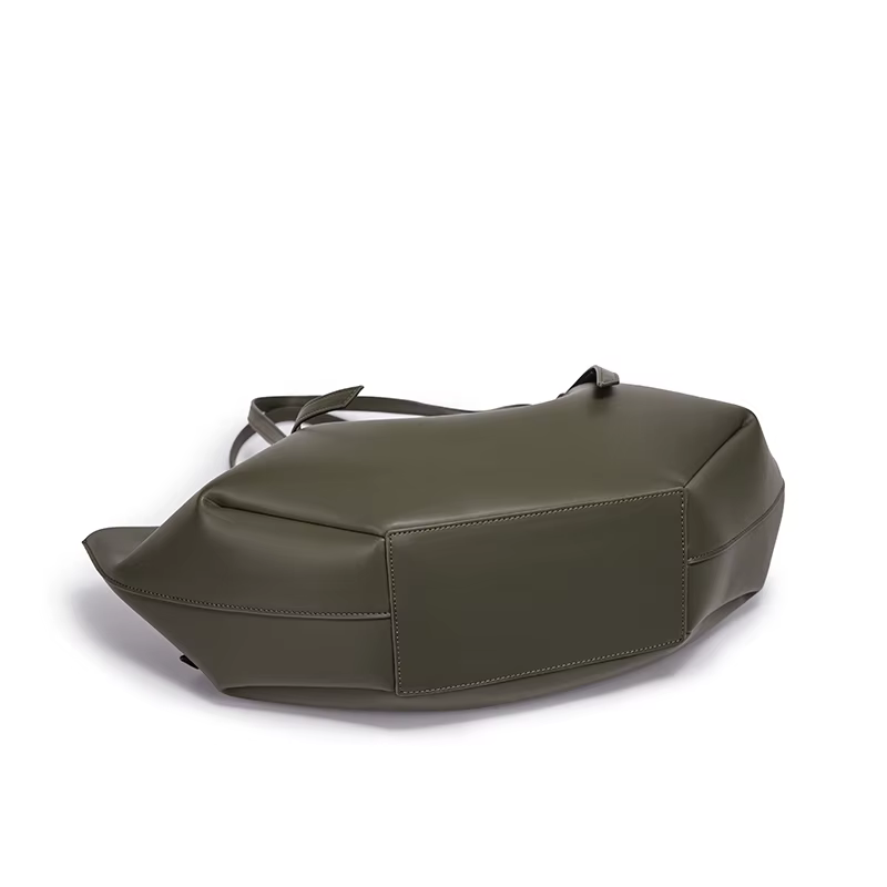 Sac fourre-tout pour femme de grande capacité, sac à main à bandoulière plissé doux avec un petit sa