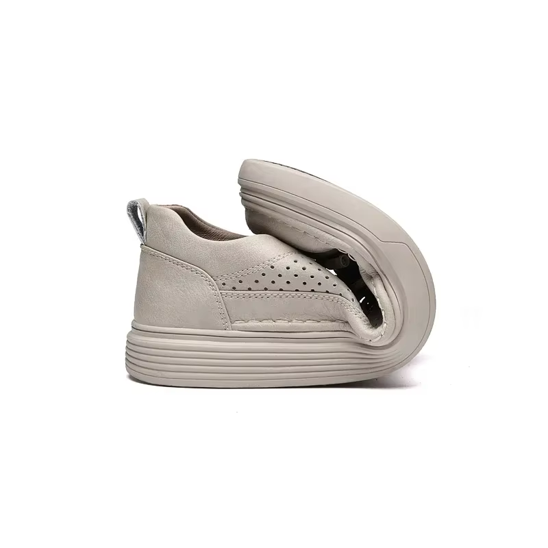 Printemps/hiver blanc Oxford chaussures hommes en cuir véritable en plein air confortable semelle so