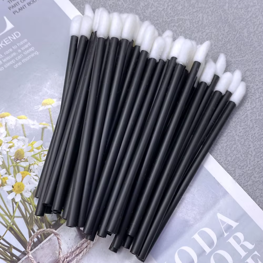500 pièces brosse à lèvres jetable rouge à lèvres brosse cils microbrosse Mascara baguettes applicat