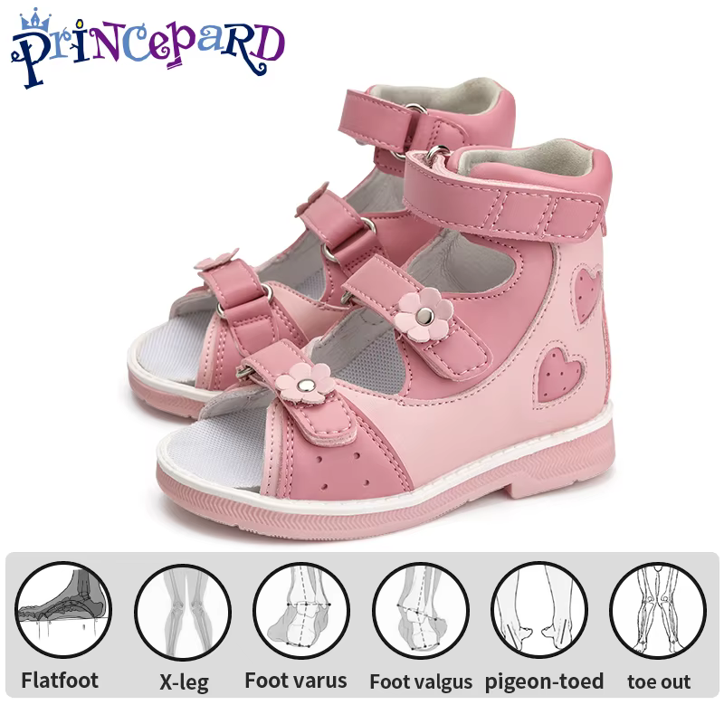 Sandales orthopédiques pour enfants princepard Girls chaussures orthopédiques pour enfants avec dos 