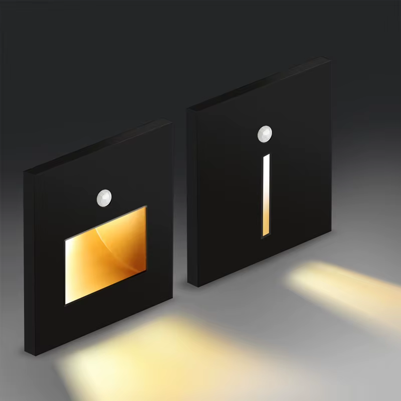 Capteur de mouvement intelligent LED escalier pied intérieur extérieur escalier applique encastré LE