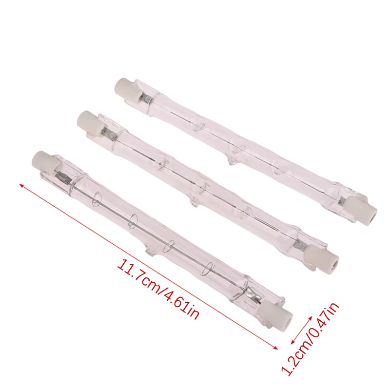 Lampe halogène R7s à Double extrémité, 100/200/300W, 118mm, ampoule linéaire AC230V, décoration dome