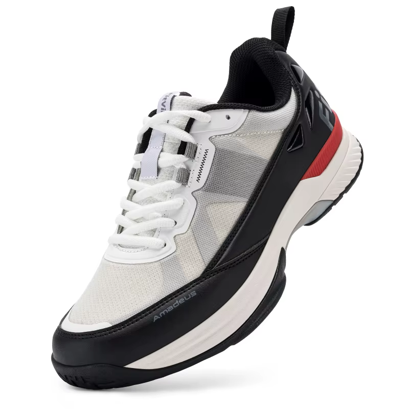 FitVille chaussures de Tennis larges pour hommes chaussures de Pickleball léger respirant toutes les