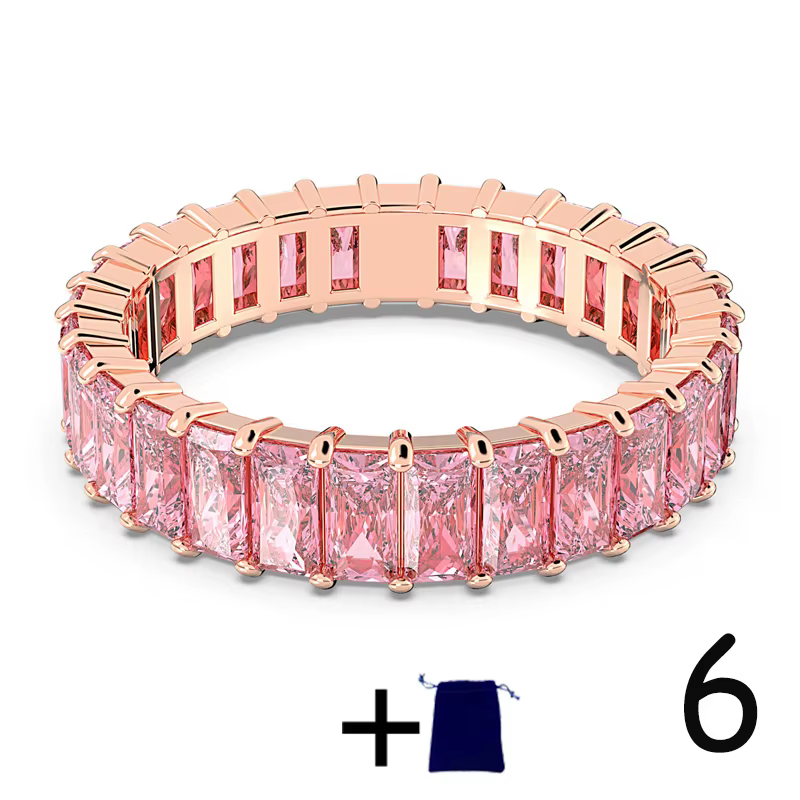 Bague de Couple en Zircon Dopamine, adaptée à la couleur arc-en-ciel, thème de bonbons, Dressing quo