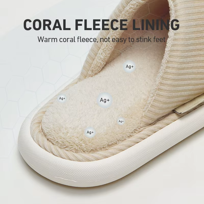 UTUNE-Pantoufles d'NikChaudes et Simples en Peluche pour Homme et Femme, Chaussures de Maison, Non A