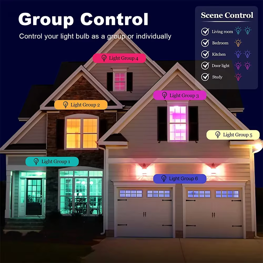 Zigbee E27 ampoule Led Alexa lampe à Led intelligente RGB CW WW ampoule Led fonctionne avec l'applic