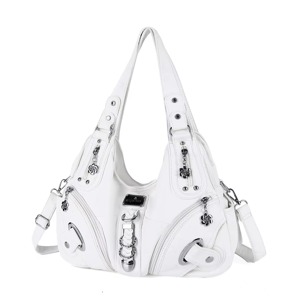 Sac à main pour femme Angel Kiss, sac à bandoulière tendance, grand sac fourre-tout noir, sac de sho