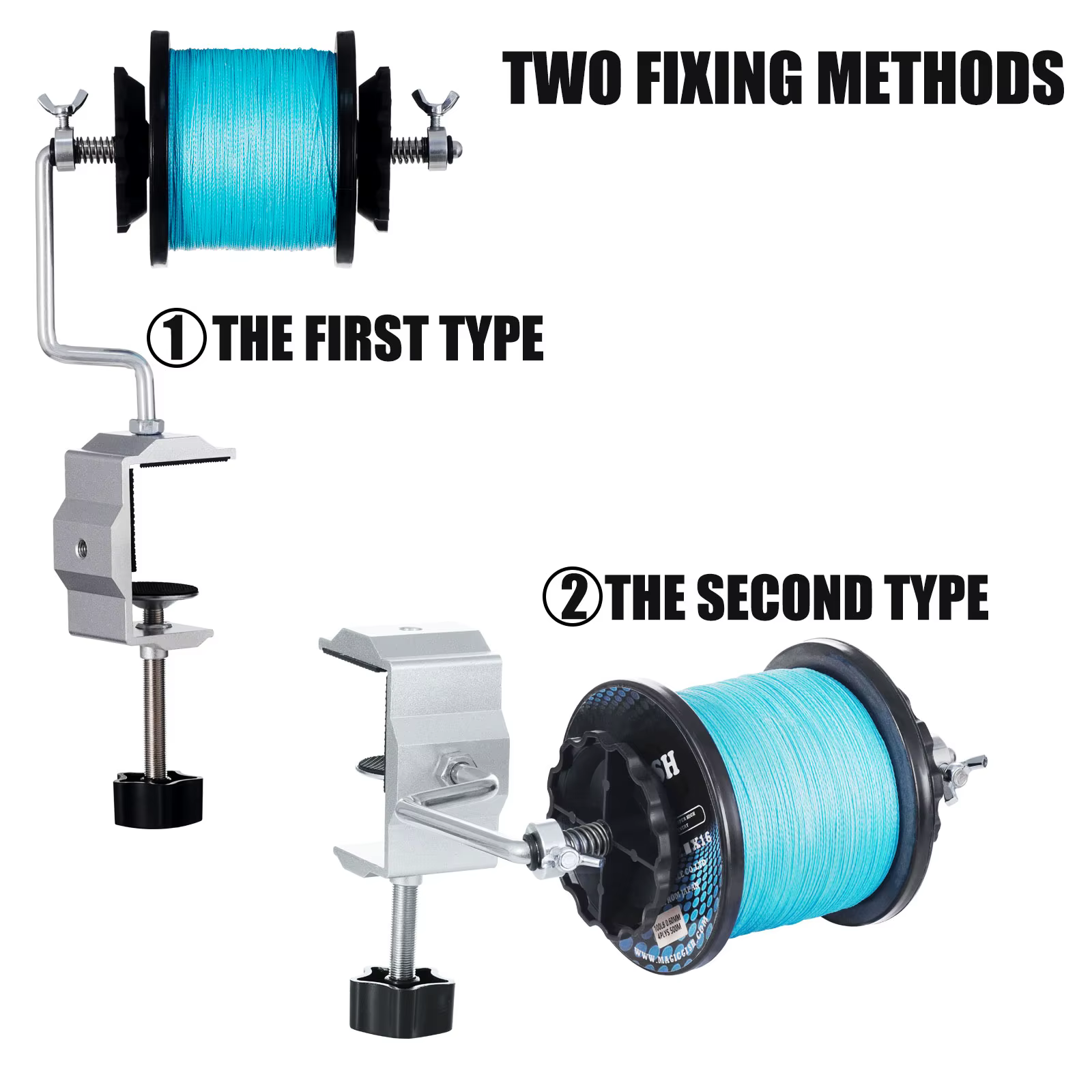 Nouveau bobine de ligne de pêche pour Baitcasting moulinet de filature Portable ligne de pêche enrou