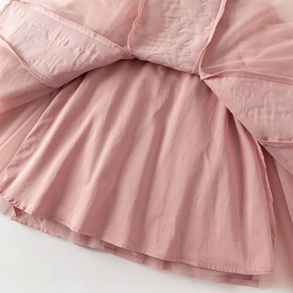 Dave Bella automne fille robe élégante charme doux mignon enfants princesse maille robe mode fête en