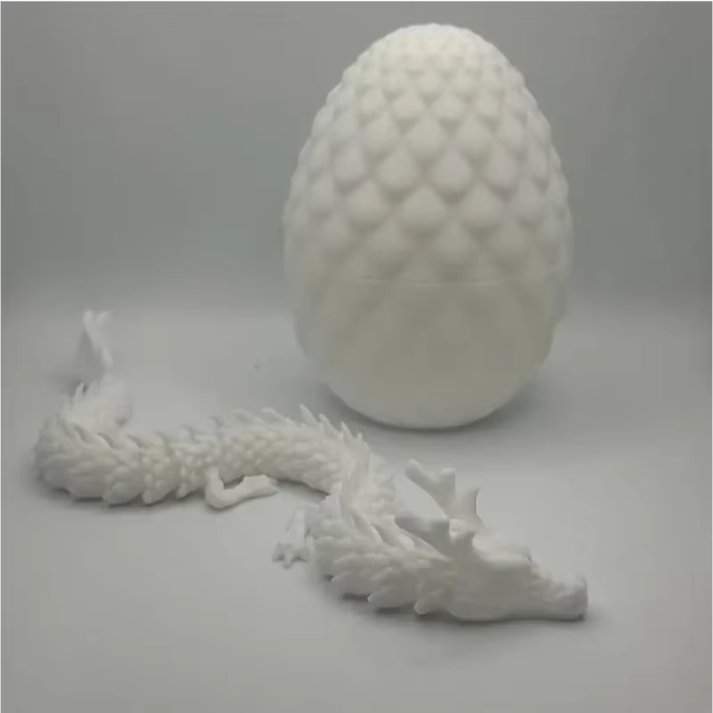 Oeuf Surprise de Dragon chinois 3D, Mini décor articulaire mobile, cadeau de bureau mignon à collect