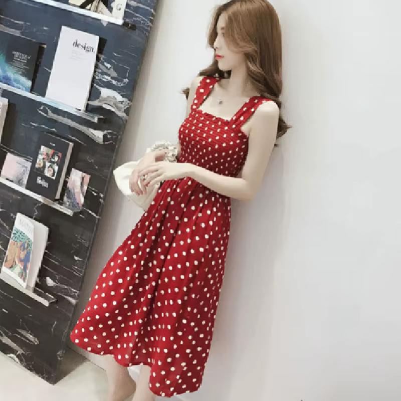 Robe d'été en fibre de point pour femmes, sexy, dos nu, A-ligne, bretelles spaghetti, style plage, c