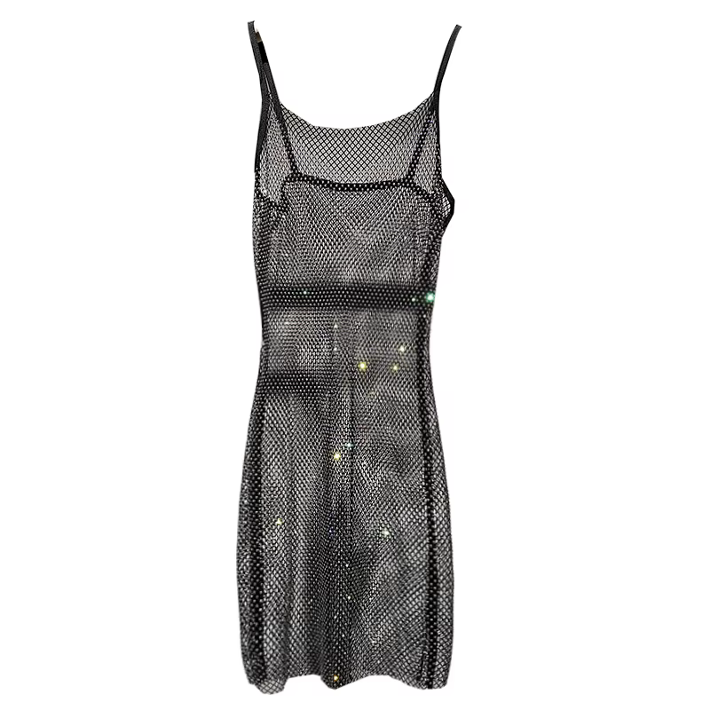 Bunduextrêmes-Robe Mi-Longue Sexy et Slim pour Femme, Diamant Brcorporelle, Clip, Sac de Tempérament