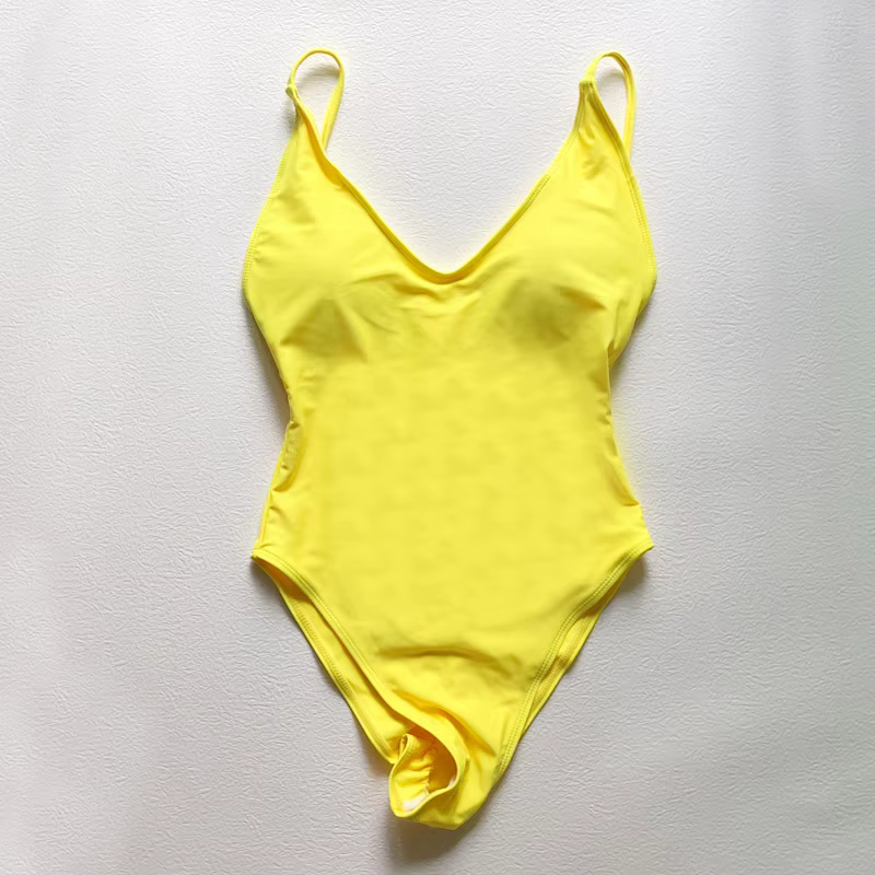 Sexy rembourré solide maillot de bain femmes une pièce maillot de bain 2025 nouveaux Bikinis maillot