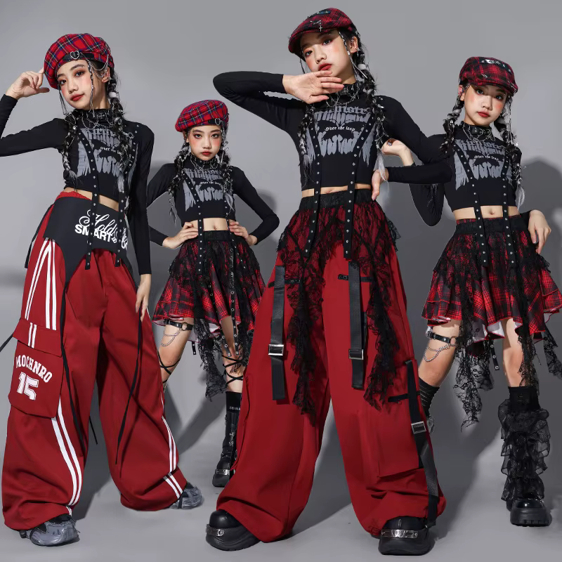 Ensemble de vêtements pour filles K-pop, haut court à épaules dénudées, pantalon de jogging, short d