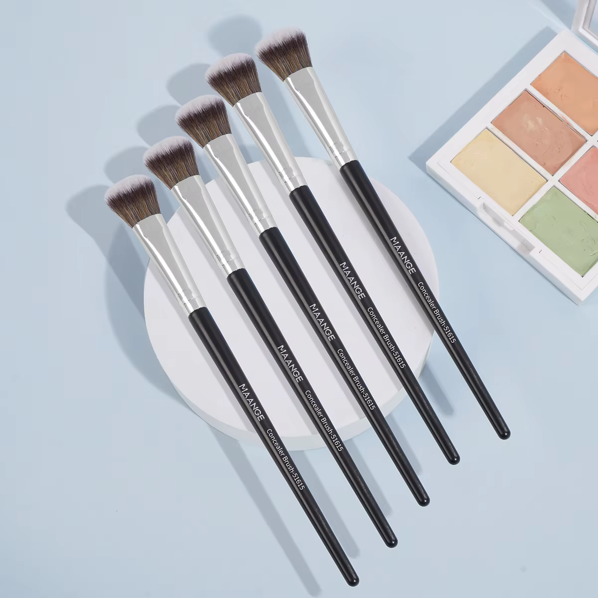 MAANGE 5 pièces/ensemble fond de teint correcteur pinceau de maquillage Contour Blush brosse impecca