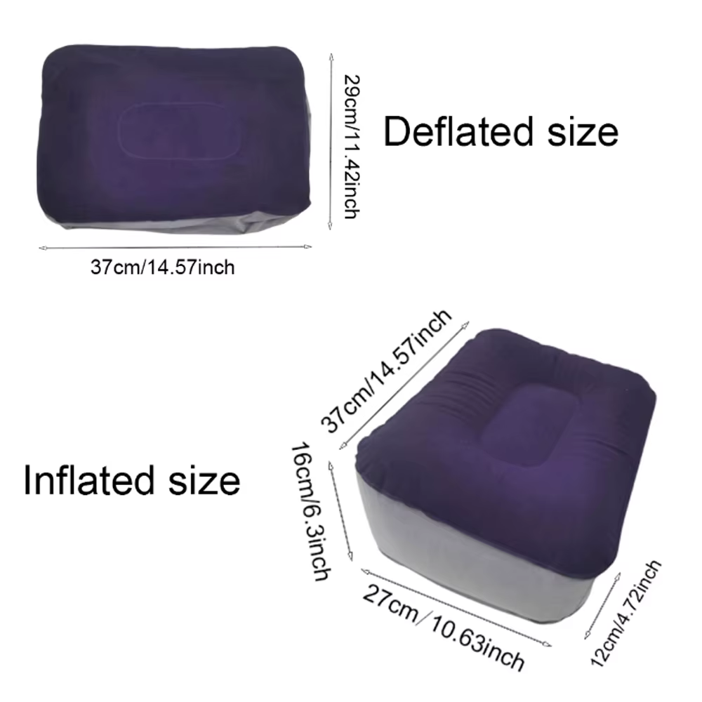 Repose-pieds gonflable en PVC, coussin d'air pour voyage, bureau, maison, jambes relaxantes, outils 
