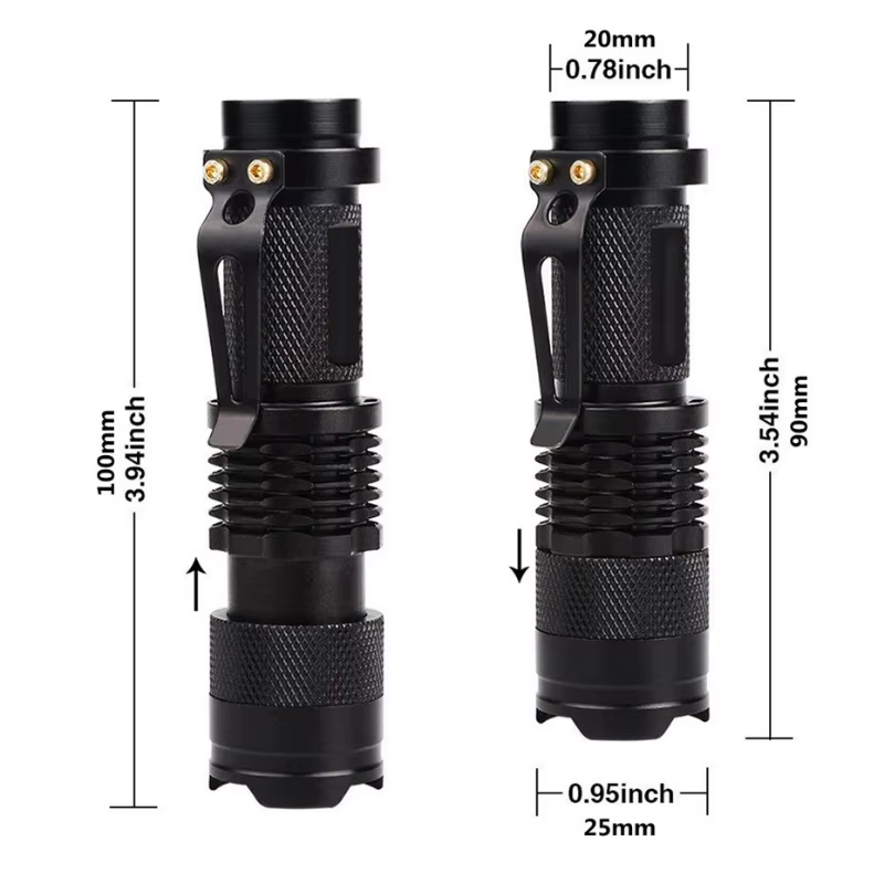 Lampe de poche UV portative à lumière noire, Mini torche lumineuse 395nm, détecteur pour chiens, tac