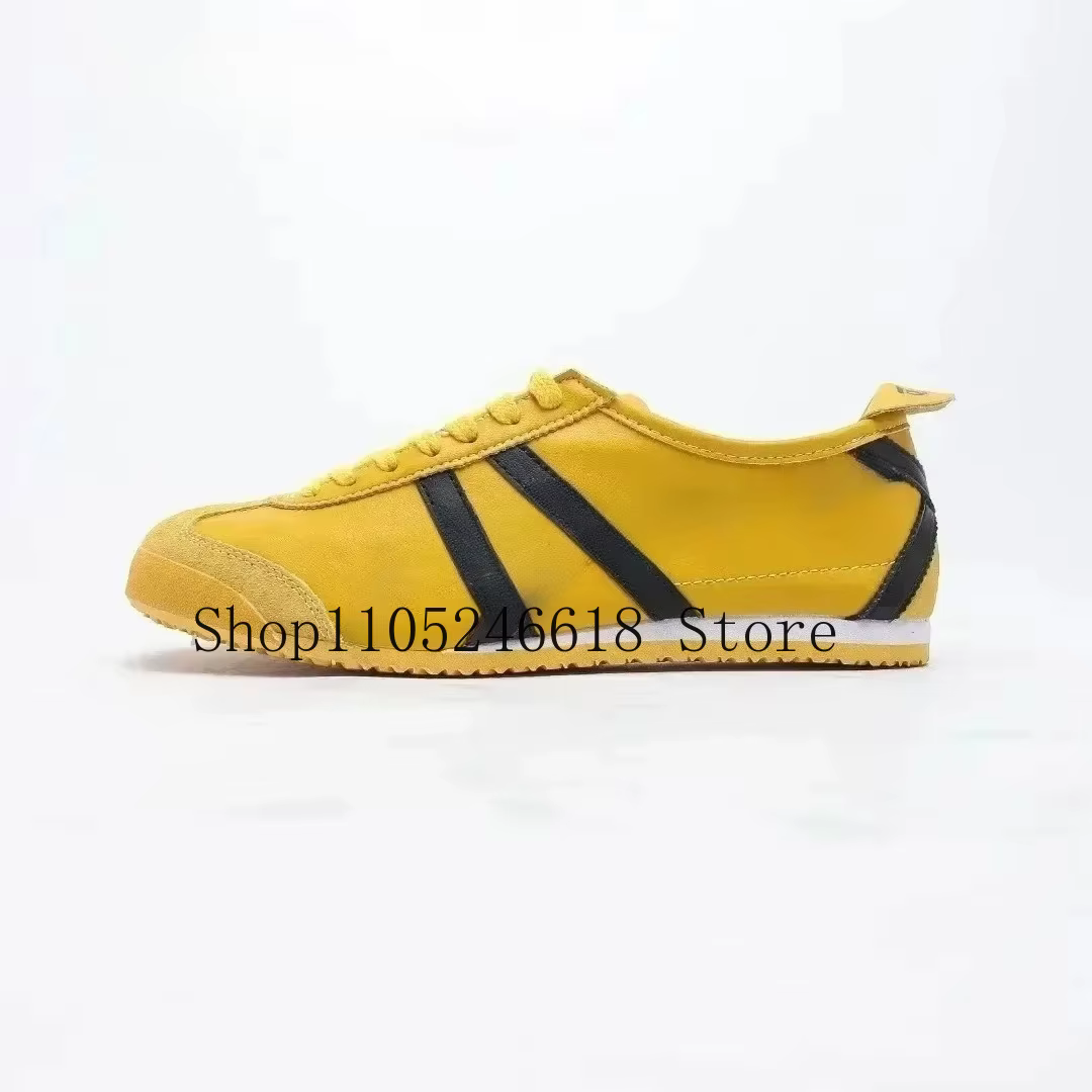Chaussures de course à enfiler pour hommes et femmes, baskets classiques en cuir, respirantes et pla