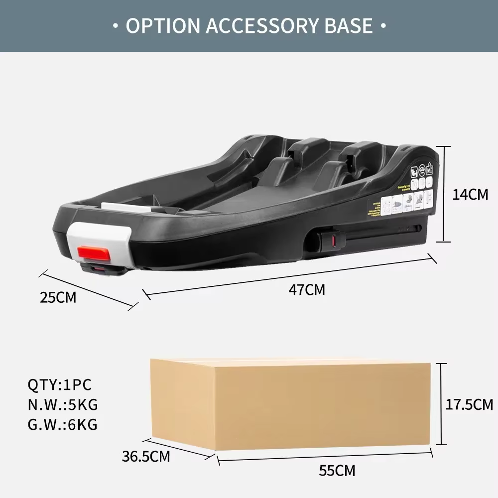 Poussette 4-en-1 avec base ISOFIX expédiée depuis l'UE, siège auto pour enfant, poussette de luxe po