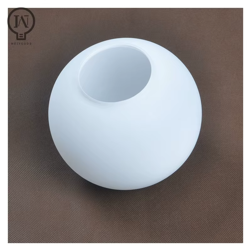 Abat-jour en verre blanc, abat-jour Globe laiteux, couvercle de lumière rond D10cm D12cm D15cm D20cm