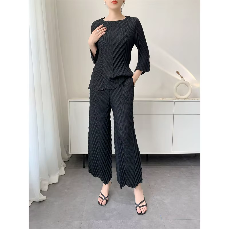 Nouvelle collection Printemps 2026 : Ensemble 2 pièces pour femme, fait main, comprenant un haut T-s