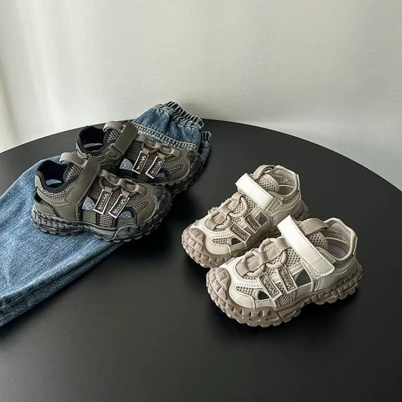 Sandales de sport d'été pour enfants, chaussures de course respirantes pour garçons et filles, antid