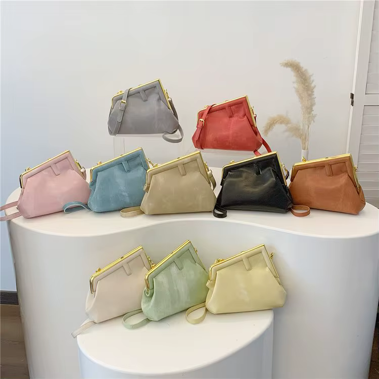 Sacs à couches tendance et élégants de couleur unie pour femmes, sac à bandoulière minimaliste haut