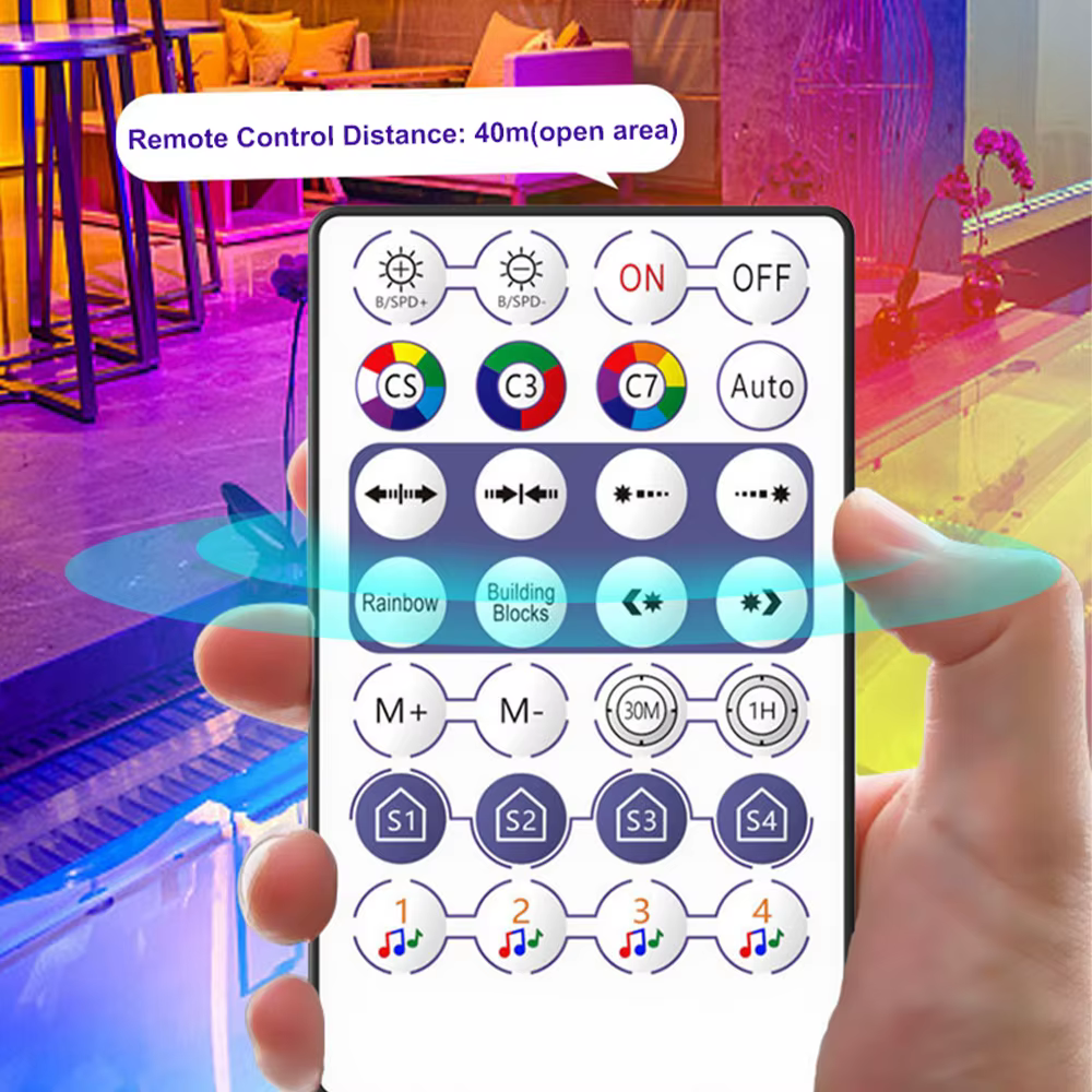 Contrôleur de musique LED RGB 12V, 5V 24V DC, bande LED adressable SPI USB Bluetooth Pixel, télécomm