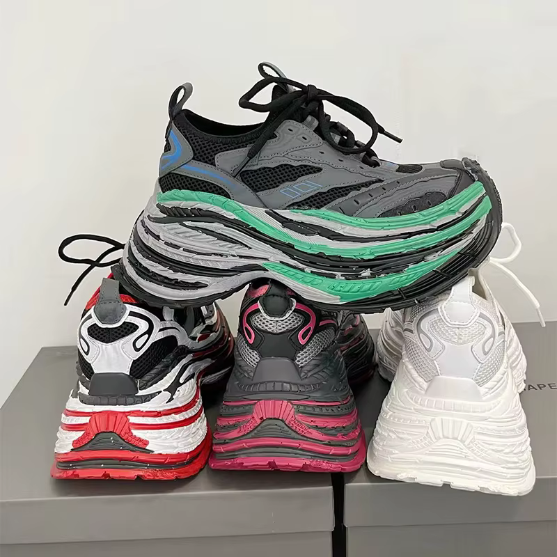 Couples chaussures de sport mode maille couleur correspondant décontracté en plein air hommes chauss