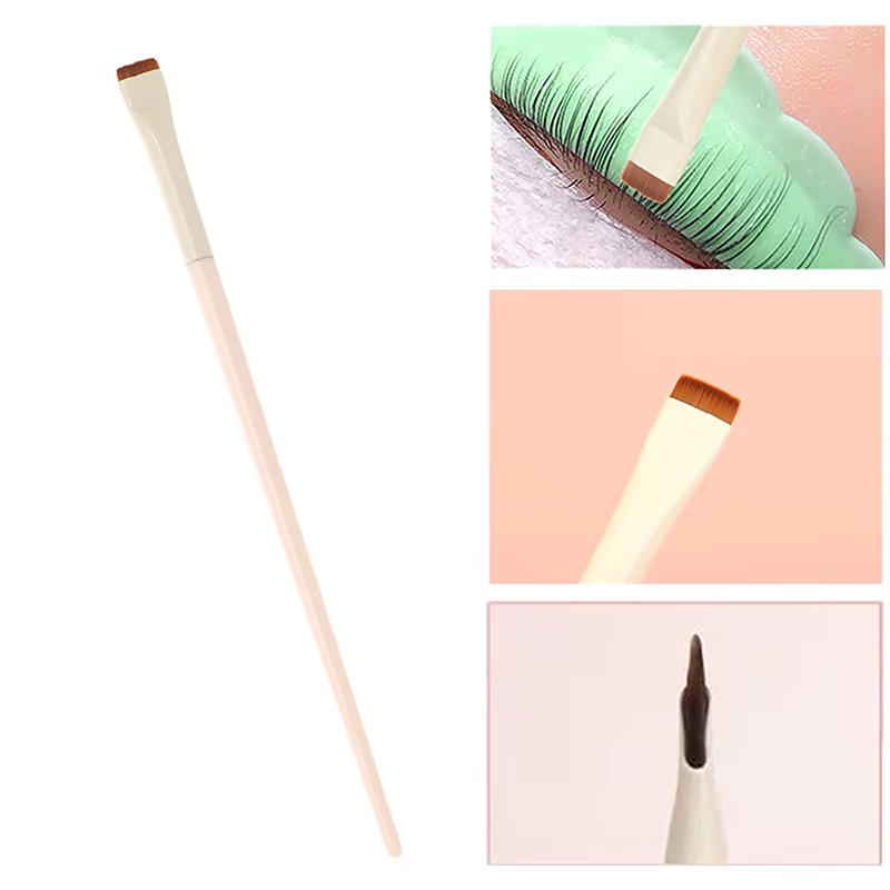 Brosse permanente à tête plate, 5 pièces, brosse de coiffure, stratification des cils, outil de sépa