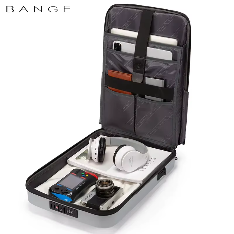BANGE sac à dos multifonction série coque dure hommes Anti-vol étanche ordinateur portable mâle sac 