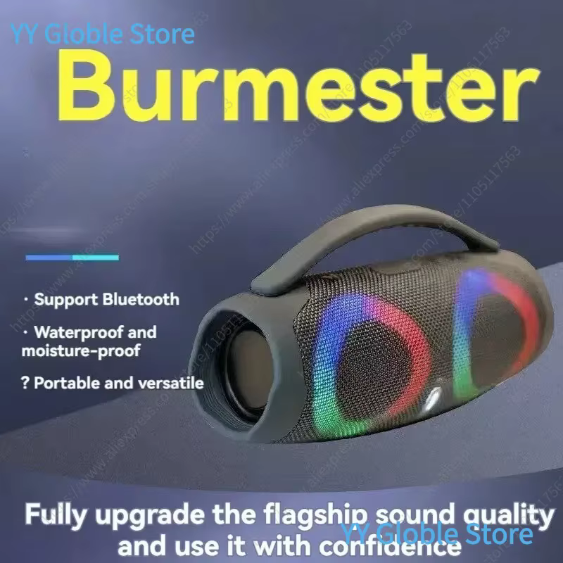 Haut-parleur Bluetooth 100 W : Boombox portable étanche à lumière RVB avec TWS 360 ° Stereo, radio