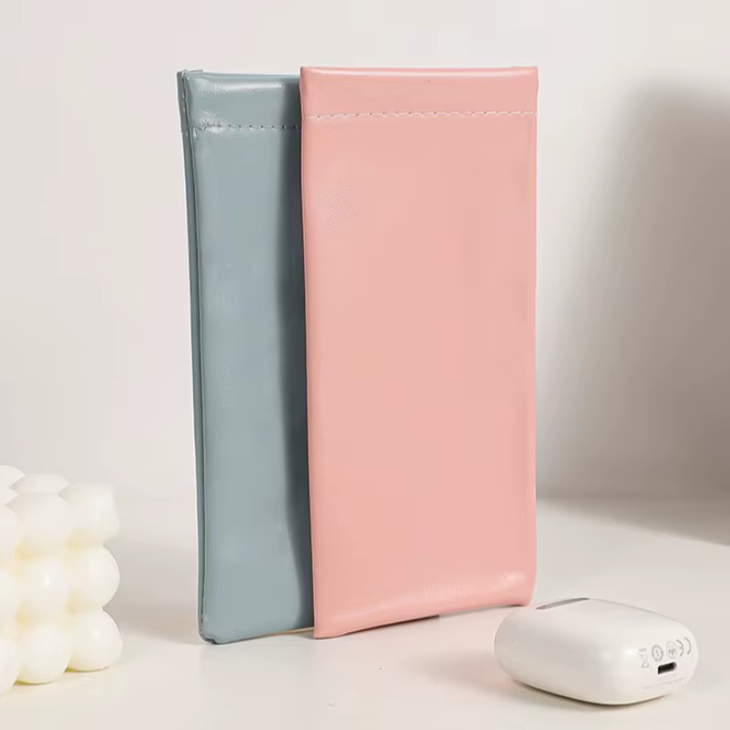 Étui à lunettes de soleil à fermeture automatique, 2 pièces, sac de rangement de lunettes en cuir PU