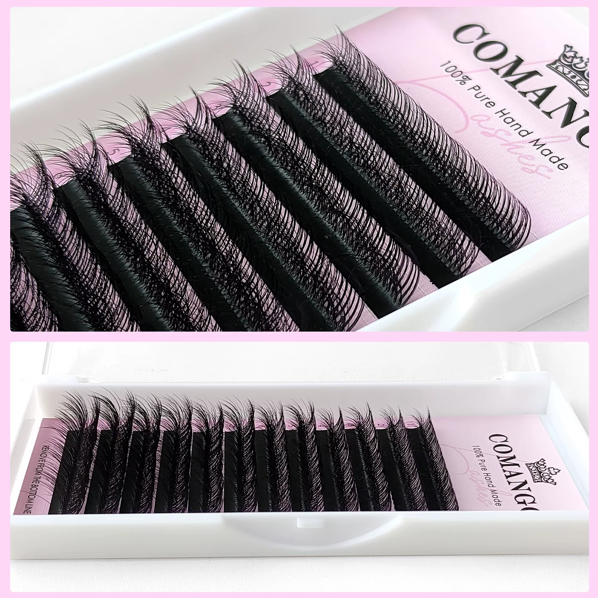 Extensions de Cils Camélia Double Couche, Cils Sauvages 3D, LD LC, Volume Russe, Cils Pelucheux Préf