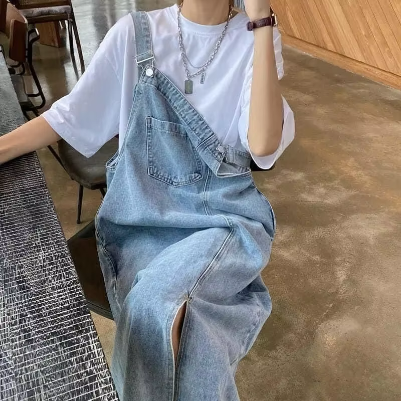 Printemps été Denim robe globale femmes sans manches jean robes mode femme solide Slip décontracté a